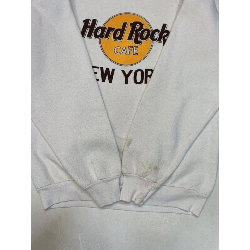 Vintage White Hard Rock Cafe Sweatshirt - Picture 5 of 9